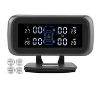 Reifendrucküberwachungssystem, Reifendruck-Kontrollsystem, Qiilu Car TPMS Drahtloses, drahtloses Reifendrucksystem LCD-Display TPMS Reifendruckmelder Auto TPMS mit 4 Sensoren