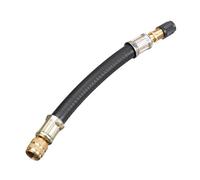 Reifenfüller-Verlängerungsschlauch, Ventilverlängerung - Gummireifen-Ventilschaftverlängerungswerkzeug - Adapter aus massivem Messing, Aufpump-Verlängerungsrohr für Autos, Fahrräder, Motorräder, Anhän