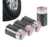 Reifenkappen,Metall Amerikanische Flagge Fahrzeugzubehör | Ventildeckel Für Auto LKW Motorroller SUV Motorrad,Für Lkw Limousine SUV Motorrad Fahrrad Roller Fahrzeug Automobilmodifikation Tägliches Fah