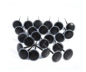Reifenreparaturset, Reifen Plug Patch Gum Tyre Repair Set Reifen Flicken Kleber Reifenreparatur Pilz Pilzförmige Nadelstecker zur pilz Gummi Reparatur Reifen für Auto/Motorrad/Fahrrad 24 Stück, 5mm