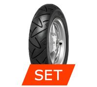 Reifenset Continental ContiTwist für Italjet Dragster 125 ABS (4-Takt) 120/70-12