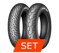 Reifenset Dunlop D404 für Yamaha XV 535 Virago 100/90-19+140/90-15