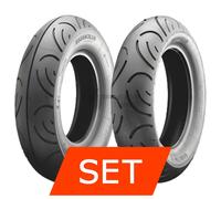 Reifenset Heidenau K61 für Piaggio Zip 2 SP 50 LC (Wasser) 100/80-10 + 120/70-10
