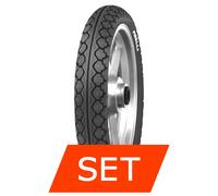 Reifenset Pirelli Mandrake MT15 für Piaggio Liberty RST (2-Takt)+110/80 ZR14 59J