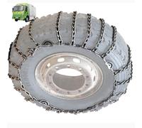 Reifentraktions-Set mit 2 Schneeketten für Sattelschlepper, Schneeketten für Autoreifen, universelle Reifenketten für SUV, Pickup, Sattelschlepper, Transporter, ATV, Leicht-LKW, 9 mm_315/70R22,5