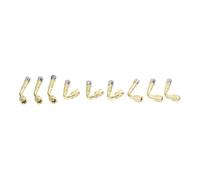 Reifenventilverlängerung, 9 Stück, 45/90/135 Grad gebogenes Adapter-Set, Messing, Chrom-Finish für Auto, Motorrad, LKW, Roller, Felgen