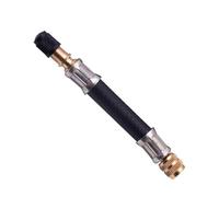 Reifenventilverlängerung - flexibles Reifenventil aus Messing, Fahrzeug-Reifenventil, flexible Ventilschaftverlängerung mit Messing, Gummi-Reifenventil-Verlängerungsadapter, passend für LKW, Motorrad,