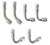 Reifenventilverlängerung, Ventiladapter, Messing, 6 Stück, Fahrrad, Motorrad,...