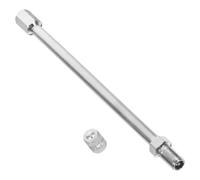 Reifenventilverlängerung Ventilschaftverlängerung 150mm Kupfer Silber | Einfaches Aufpumpen, Praktische Ventilschaftstange, für Auto und Atv, mit F-kappe, Kompakt