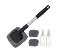 Reinigungsbürste für die Windschutzscheibe des Autos, wiederverwendbares Set für Scheiben mit Mikrofaser-Pads und Sprühflaschen, Fensterreiniger für den Innenraum des Autos, für Anhänger, Wohnmobil