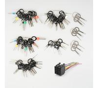 REJOECE 91 Stück Terminal Removal Tool Kit, KFZ Kabel Stecker Ausbau Werkzeug, Terminal Ejector Kit für Auto, Effizient Entriegelungswerkzeug Set, Auspinnwerkzeug KFZ Set für Meisten Steckverbinder