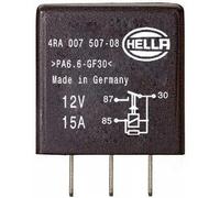 HELLA 4RA 007 507-081 Relais, Arbeitsstrom - 12V - 4-polig - Schaltbild: X - Stecker: X - Schließer - Farbe: schwarz - ohne Halter