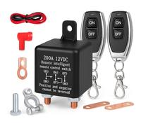 Relais Batterie Trennrelais 12V 200A: Auto Batterietrennschalter KFZ Relais Funkschalter Set mit 2 Fernbedienung für LKW RV Boot Jacht Motorrad Wohnwagen