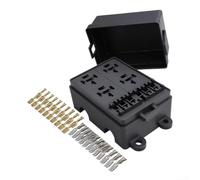 Relais-Sicherungskasten 2-Wege ABS 12V Auto(4-channel) | 2-Wege Konfiguration, ABS Material, 12V System, kompakt, sicherer Halt