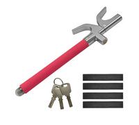 Relaxdays Lenkradkralle für das Auto Rot,Silber