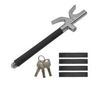 Relaxdays Lenkradkralle für das Auto Schwarz,Silber