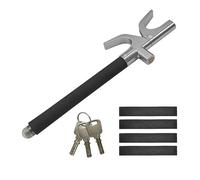 Relaxdays Lenkradkralle für PKW, verstellbare Lenkradsperre, Auto Diebstahlschutz, universal, Stahl, schwarz/Silber