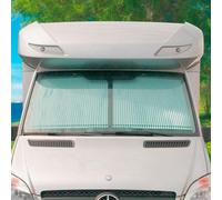 Remis Fahrerhausverdunkelung REMIfront III Frontscheibe (Linkslenker / Spiegelfuß gerade) für Mercedes-Benz Sprinter 2006 - 2018 grau Front (Linkslenker / Spiegelfuß gerade)
