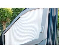 Remis Fahrerhausverdunkelung REMIfront IV rechtes Seitenfenster für Ford Transit (Modell V363) 2014 - 2019 grau / hellgrau rechtes Seitenfenster