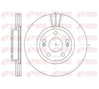 Remsa Bremsscheibe 6301.10 Vorderachse belüftet für Renault