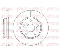 REMSA Bremsscheibe 61122.10 – belüftet, Vorderachse – für Toyota Auris