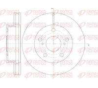 Remsa Bremsscheibe 61421.10 vorne Ø256,9 mm belüftet für Toyota Hilux VII – 2er-Set