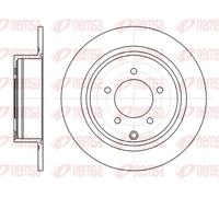 REMSA Bremsscheibe hinten rechts links voll Ø302mm 302mm für MITSUBISHI CITROËN 61554.00