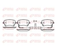 REMSA Bremsbeläge Bremsbelegsatz hinten für Audi A6 Allroad VW Phaeton