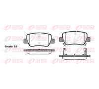 REMSA Bremsbeläge Bremsbelegsatz hinten passend für Toyota Avensis Kombi