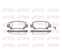 REMSA Bremsbeläge Bremsbelegsatz hinten passend für Toyota Corolla