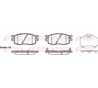 REMSA Bremsbeläge vorne für Hyundai Accent III Stufenheck i20 KIA Rio II