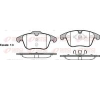 REMSA Bremsbelagsatz, Scheibenbremse 1219.00 für CITROËN FORD JAGUAR MG VOLVO