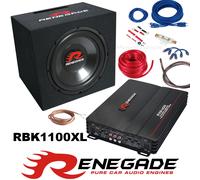 RENEGADE Basspack III Endstufe + Subwoofer + Kabel