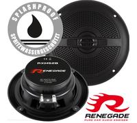 Renegade 160 Watt 13cm Decken-Lautsprecher Marine Boxen Boot Bad RXM52B schwarz