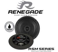 Renegade RSM62B Marine Einbau Decke Wand Lautsprecher EXTRA FLACH schwarz 16,5cm