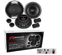 RENEGADE RX6.2C 2-Wege-System-kit 6,5" 165 mm 16,50 cm Durchmesser 100 watt rms 200 watt max tieftöner hochtöner Crossover 4 ohm schwarz, pro Paar