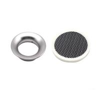 Rennluftfilter 55mm kompatibel mit PWK34 Vergaser - Hochleistungs Luftfilter mit Stahl Mesh für Motocross für quad Roller Moped Go Kart Blau(55mm silver)