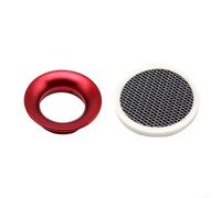 Rennluftfilter 55mm kompatibel mit PWK34 Vergaser - Hochleistungs Luftfilter mit Stahl Mesh für Motocross für quad Roller Moped Go Kart Blau(50mm red)