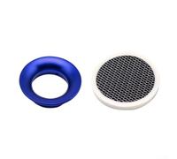 Rennluftfilter 55mm kompatibel mit PWK34 Vergaser - Hochleistungs Luftfilter mit Stahl Mesh für Motocross für quad Roller Moped Go Kart Blau(50mm blue)