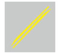 Rennstreifen Lange Sportstreifen Auto-Karosserie-Türseiten-Dekoraufkleber Tuning-Zubehör DIY-Vinylaufkleber Für Toyota Für AYGO Seitenschweller Auto(Gelb)