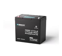 Renogy 12.8V 100Ah Lithium LiFePO4 Batterie mit Selbstheizung DuoHeat Tech, integriertes 100A BMS im Mini-Format Akku, über 5000+ Zyklen Batterien für Eisfischen Wohnmobile Hütten Off-Grid Systeme