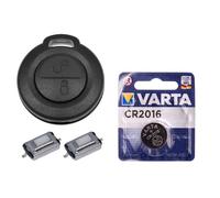 Repair Reparatur Satz Auto Schlüssel Austausch Gehäuse mit 2 Tasten + Drucktasten + Batterie kompatibel mit Mitsubishi Colt Smart 454 Forfour Gehäuse