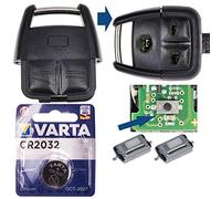 Repair Reparatur Satz Auto Schlüssel Austausch Gehäuse mit 3 Tasten + Drucktaster + Batterie kompatibel mit Opel Vectra C Signum