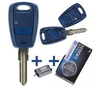 Repair Reparatur Satz Gehäuse Funkschlüssel 1x Gehäuse 1 Taster + 1x Rohling SIP22 + 1x Mikrotaster + 1x CR2032 Batterie kompatibel mit FIAT