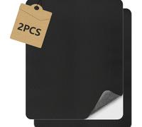 Reparatur Kit 2er Kunstlederflicken Schwarz selbstklebend