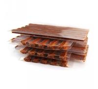 Reparatur-Streifen / Reifenreparaturschnur - 100x6 mm - Reifen Reparatur - Gummi/Kautschuk für Schlauchlose Reifen - Auto, Motorrad, Fahrrad, LKW, Off-Road, Quad, Schubkarre, Mäher etc. (25, Braun)