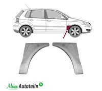 Reparaturblech Kotflügel Radlauf Vorne für Volkswagen Polo 9N 2001-2009 Paar