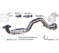1x Abgasrohr ERNST 153409 passend für SEAT VAG