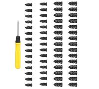 Reparaturschrauben für Reifen - Reparatur-Set für Reifen mit Gumminägeln und Schraubendreher, Reparaturspitzen für Reifen von Auto, Motorrad, LKW, Schneemobil, Traktor