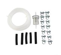 Reparaturset für Dieselheizung, Kraftstoffleitung, 4,5 m Inline-Filter und Schlauchschellen, Gummi-Kunststoff-Metall, für verschiedene Kraftstofftanks